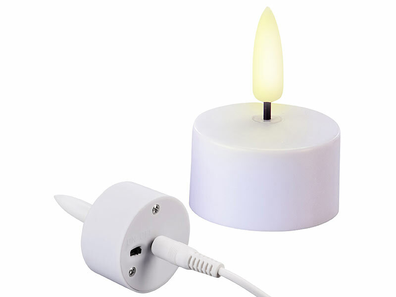 ; Akku-LED-Teelicht-Sets mit Ladestation Akku-LED-Teelicht-Sets mit Ladestation Akku-LED-Teelicht-Sets mit Ladestation 
