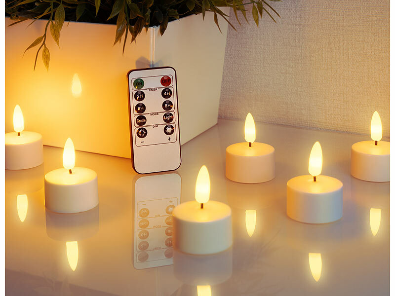 ; Akku-LED-Teelicht-Sets mit Ladestation Akku-LED-Teelicht-Sets mit Ladestation Akku-LED-Teelicht-Sets mit Ladestation 