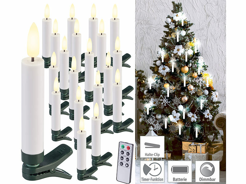 ; Kabellose, dimmbare LED-Weihnachtsbaumkerzen mit Fernbedienung und Timer Kabellose, dimmbare LED-Weihnachtsbaumkerzen mit Fernbedienung und Timer Kabellose, dimmbare LED-Weihnachtsbaumkerzen mit Fernbedienung und Timer 