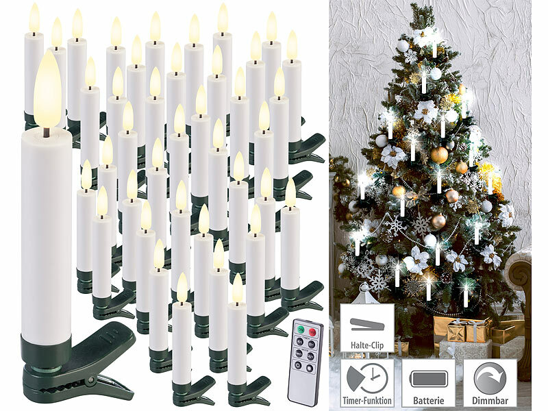 ; Kabellose, dimmbare LED-Weihnachtsbaumkerzen mit Fernbedienung und Timer Kabellose, dimmbare LED-Weihnachtsbaumkerzen mit Fernbedienung und Timer Kabellose, dimmbare LED-Weihnachtsbaumkerzen mit Fernbedienung und Timer 