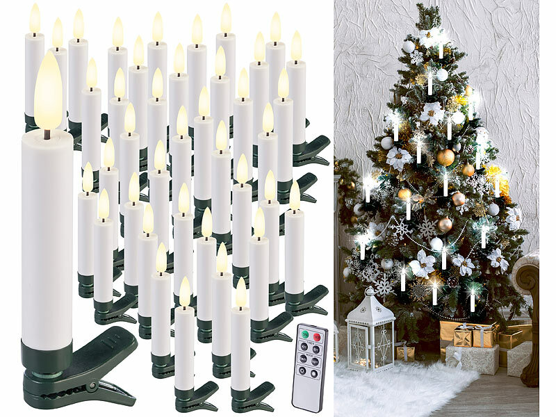 ; Kabellose, dimmbare LED-Weihnachtsbaumkerzen mit Fernbedienung und Timer Kabellose, dimmbare LED-Weihnachtsbaumkerzen mit Fernbedienung und Timer Kabellose, dimmbare LED-Weihnachtsbaumkerzen mit Fernbedienung und Timer 