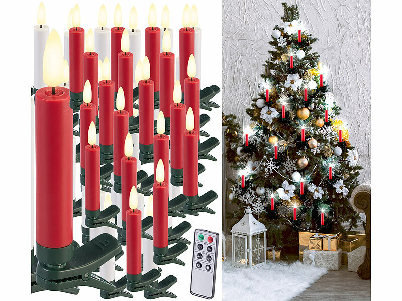 ; Kabellose, dimmbare LED-Weihnachtsbaumkerzen mit Fernbedienung und Timer Kabellose, dimmbare LED-Weihnachtsbaumkerzen mit Fernbedienung und Timer Kabellose, dimmbare LED-Weihnachtsbaumkerzen mit Fernbedienung und Timer 