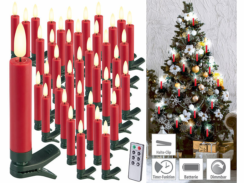 ; Kabellose, dimmbare LED-Weihnachtsbaumkerzen mit Fernbedienung und Timer Kabellose, dimmbare LED-Weihnachtsbaumkerzen mit Fernbedienung und Timer Kabellose, dimmbare LED-Weihnachtsbaumkerzen mit Fernbedienung und Timer 