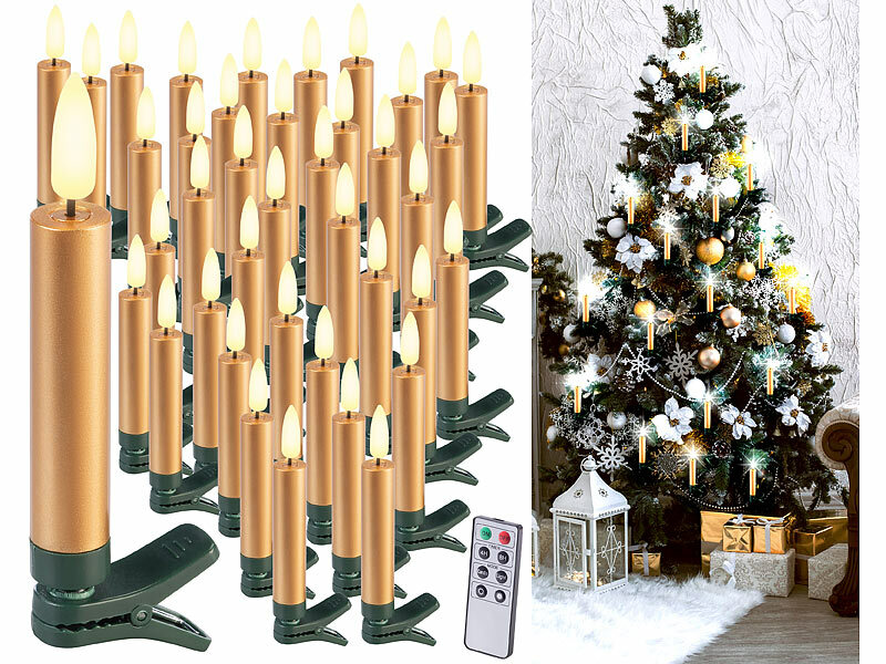 ; Kabellose, dimmbare LED-Weihnachtsbaumkerzen mit Fernbedienung und Timer Kabellose, dimmbare LED-Weihnachtsbaumkerzen mit Fernbedienung und Timer Kabellose, dimmbare LED-Weihnachtsbaumkerzen mit Fernbedienung und Timer 