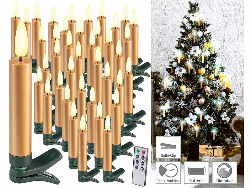 ; Kabellose, dimmbare LED-Weihnachtsbaumkerzen mit Fernbedienung und Timer Kabellose, dimmbare LED-Weihnachtsbaumkerzen mit Fernbedienung und Timer Kabellose, dimmbare LED-Weihnachtsbaumkerzen mit Fernbedienung und Timer 