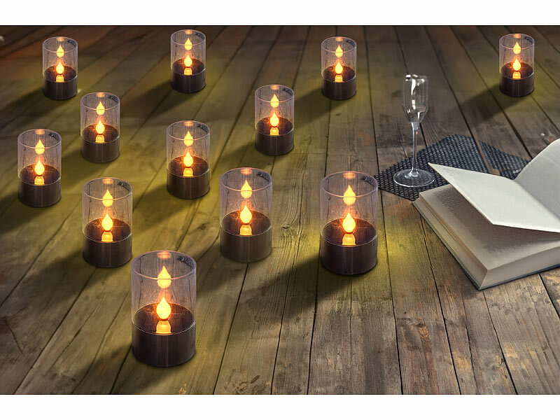 ; Akku-LED-Teelicht-Sets mit Ladestation Akku-LED-Teelicht-Sets mit Ladestation Akku-LED-Teelicht-Sets mit Ladestation 