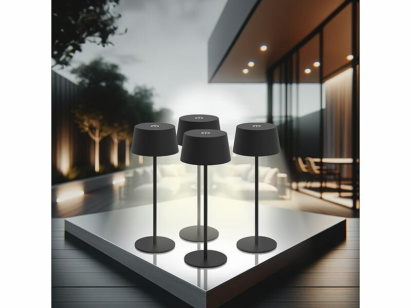 ; LED-Akku-Tischlampen mit PIR-Sensor LED-Akku-Tischlampen mit PIR-Sensor LED-Akku-Tischlampen mit PIR-Sensor 