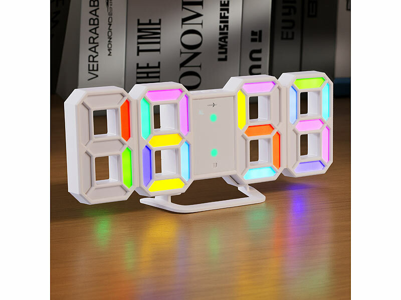 ; LED-Funk-Wanduhren mit Temperaturanzeigen LED-Funk-Wanduhren mit Temperaturanzeigen LED-Funk-Wanduhren mit Temperaturanzeigen 