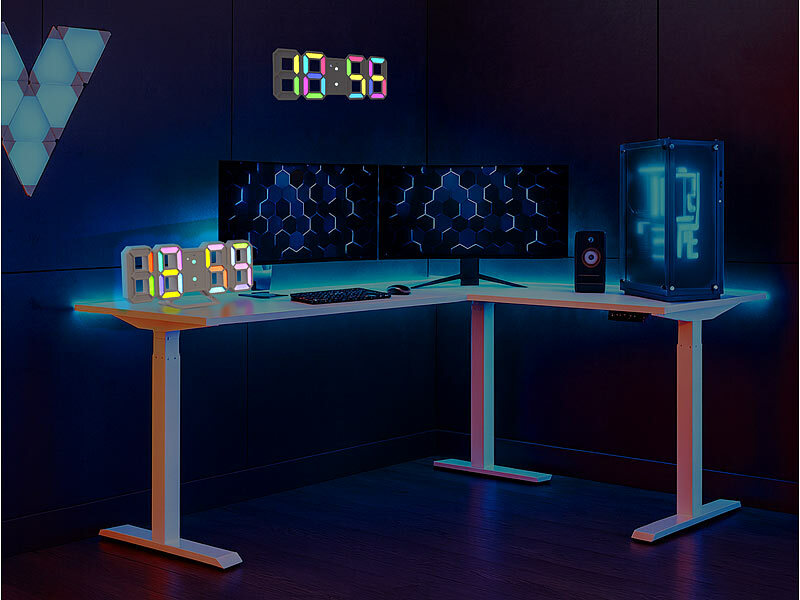 ; LED-Funk-Wanduhren mit Temperaturanzeigen LED-Funk-Wanduhren mit Temperaturanzeigen LED-Funk-Wanduhren mit Temperaturanzeigen 