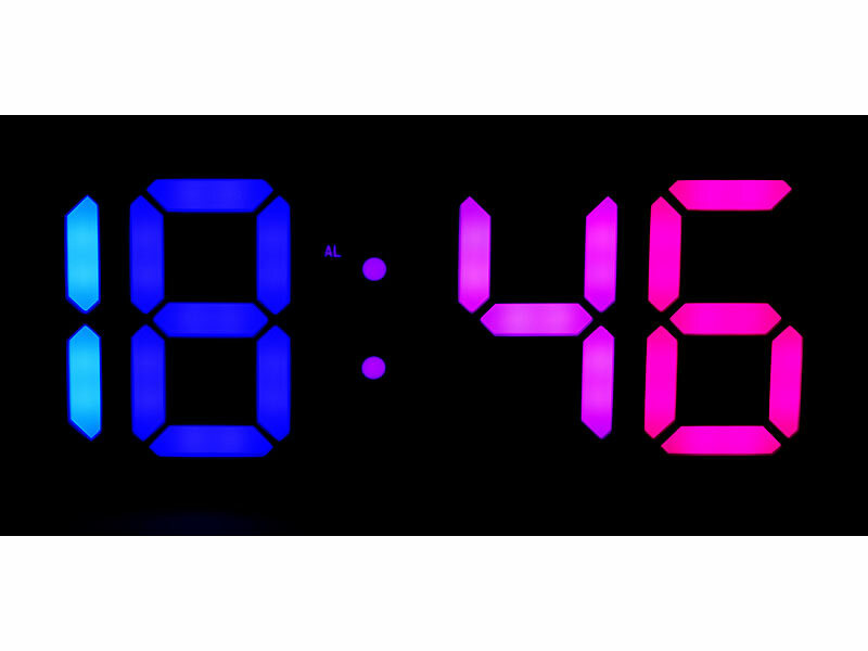 ; LED-Funk-Wanduhren mit Temperaturanzeigen LED-Funk-Wanduhren mit Temperaturanzeigen 
