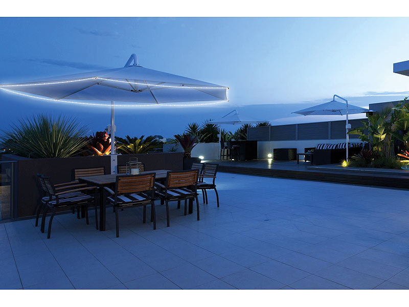 ; LED-Solar-Lichterketten (warmweiß), LED-Lichterketten für innen und außen 