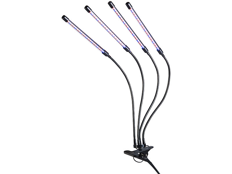 ; LED-Spots GU5.3 (warmweiß), LED-Pflanzenwachstums-Streifen 