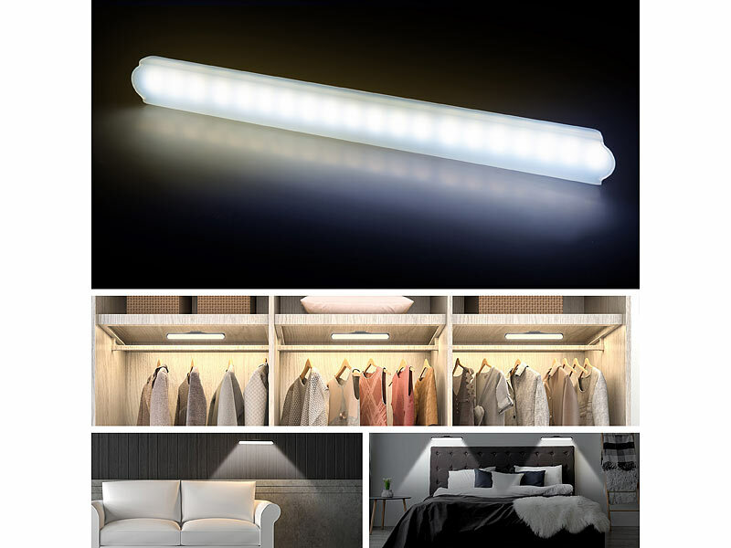 ; Akku-LED-Lichtleisten mit Bewegungssensoren Akku-LED-Lichtleisten mit Bewegungssensoren Akku-LED-Lichtleisten mit Bewegungssensoren 