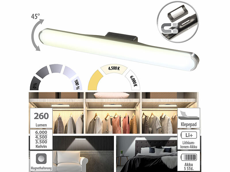; Akku-LED-Lichtleisten mit Bewegungssensoren Akku-LED-Lichtleisten mit Bewegungssensoren Akku-LED-Lichtleisten mit Bewegungssensoren 