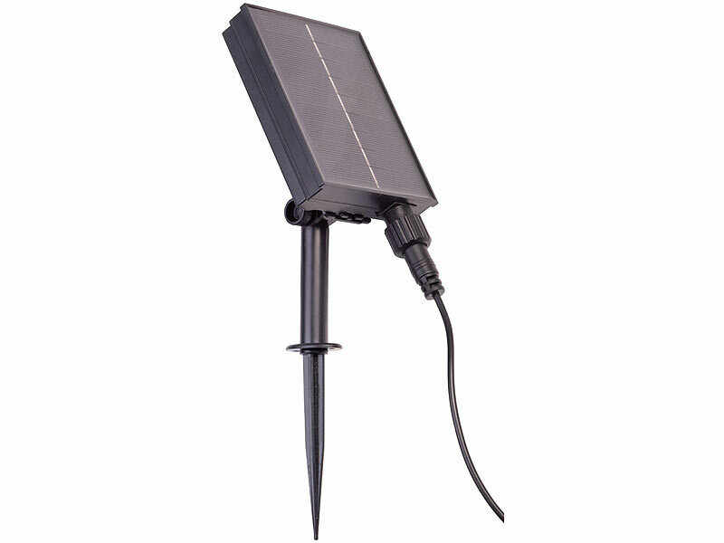 ; LED-Lichterketten für innen und außen, LED-Solar-Lichterketten (warmweiß) 