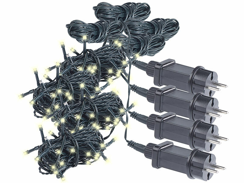 ; LED-Solar-Lichterketten (warmweiß) LED-Solar-Lichterketten (warmweiß) LED-Solar-Lichterketten (warmweiß) 